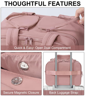 Bagstellar lightweight design fits easily into carry-on luggage and bags.