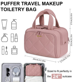 Bagstellar puffer design with waterproof exterior highlighting durability and easy cleaning.