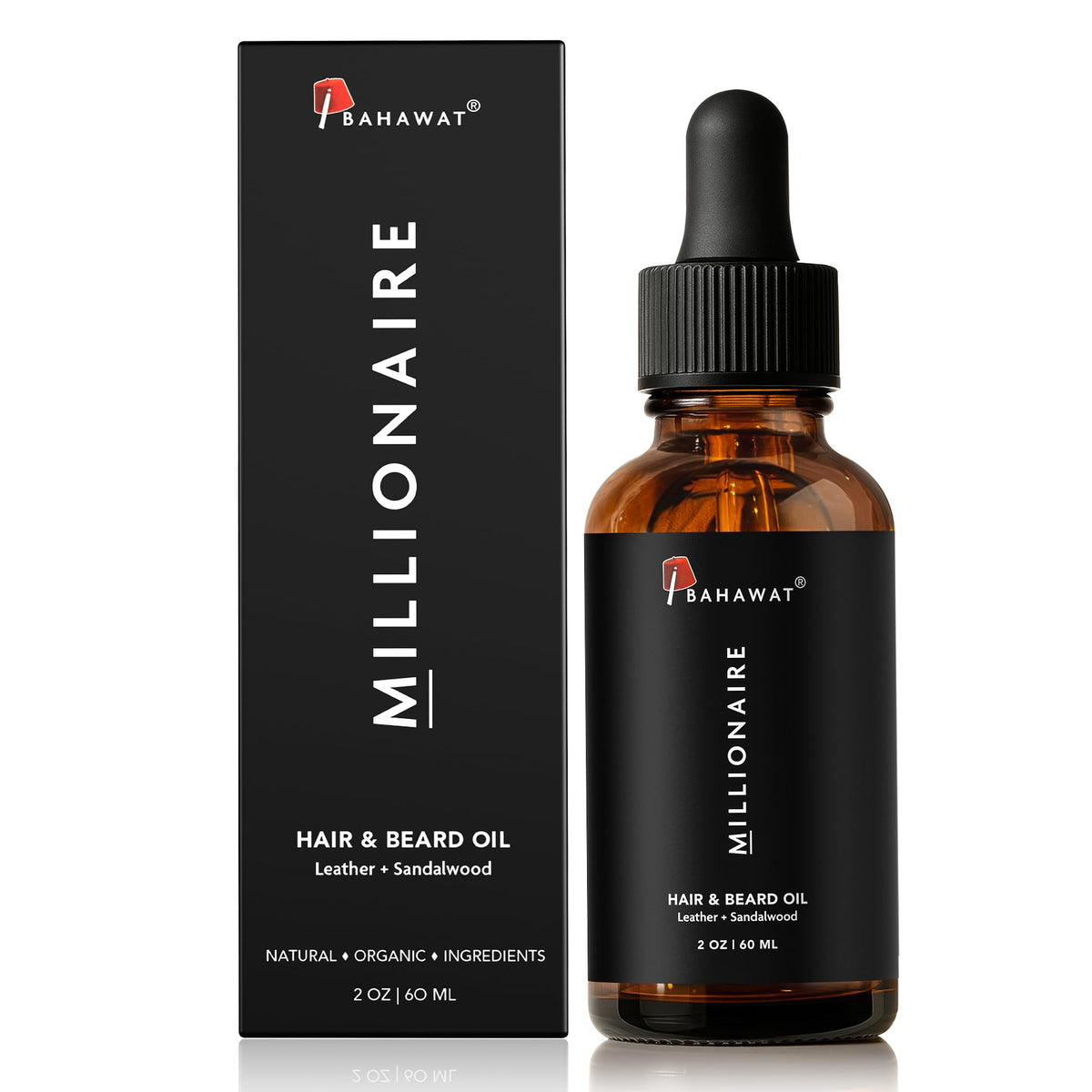 BAHAWAT Beard Oil argan and jojoba moisturizers soften facial hair