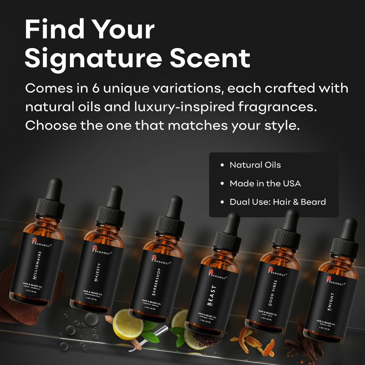 BAHAWAT daily-use beard oil supports your grooming routine