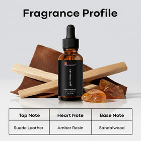 BAHAWAT Beard Oil natural ingredients bottle with argan and jojoba