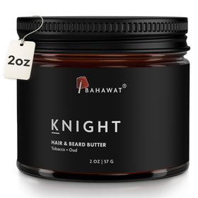 BAHAWAT Tobacco Oud scent butter bottle front highlights luxury fragrance for grooming.