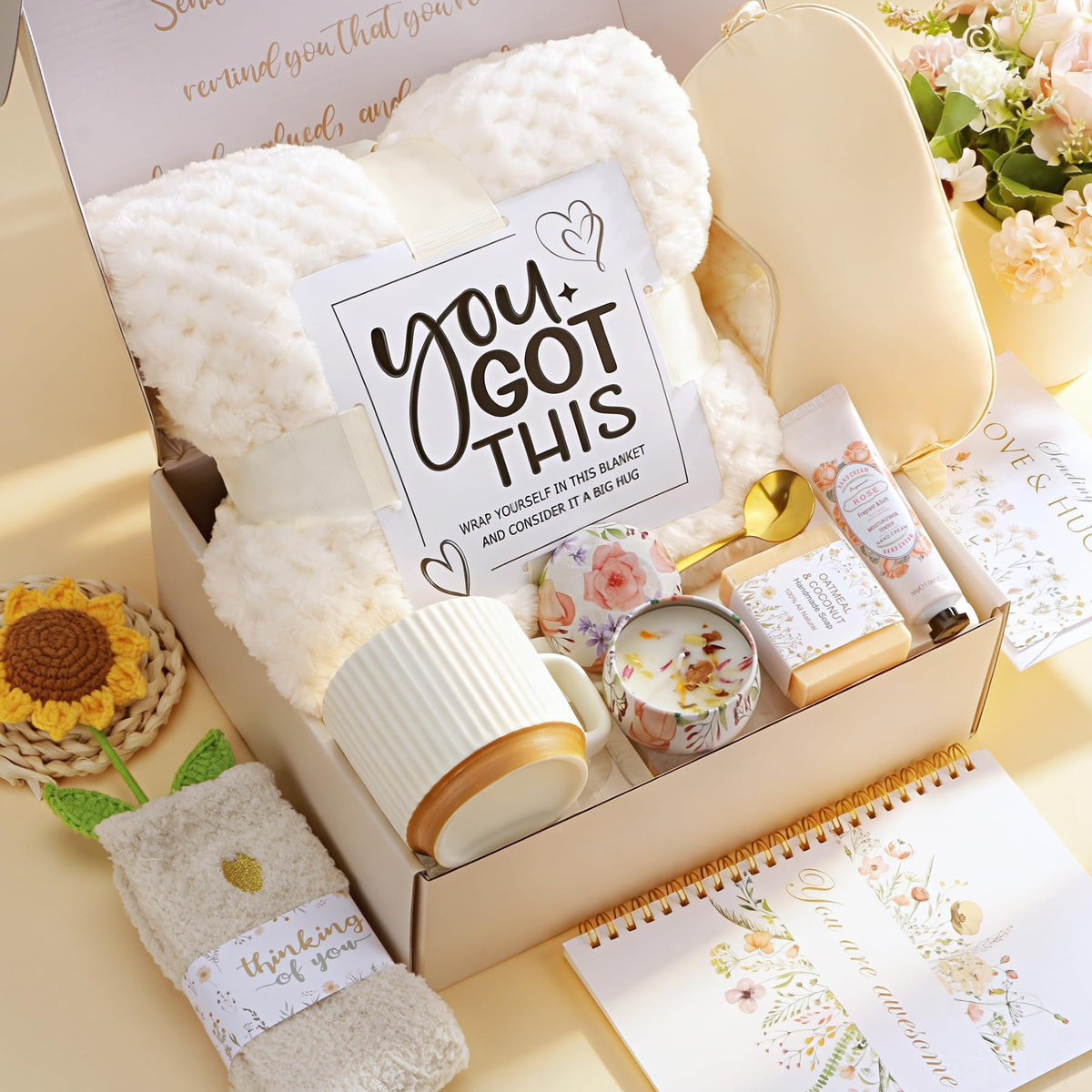 Baicai floral scented candle to create a soothing, spa-like ambiance.
