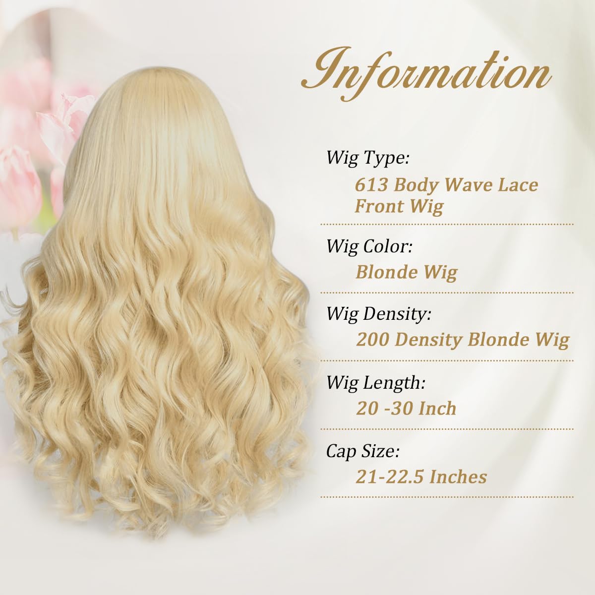 Baierte 613 lace-front with pre-plucked hairline for seamless realism.