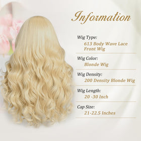 Baierte 613 lace-front with pre-plucked hairline for seamless realism.