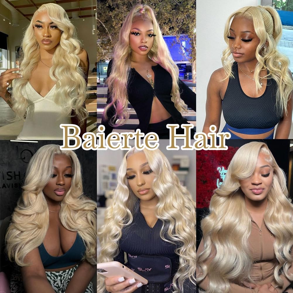 Baierte baby hairs create a natural, lifelike hairline.
