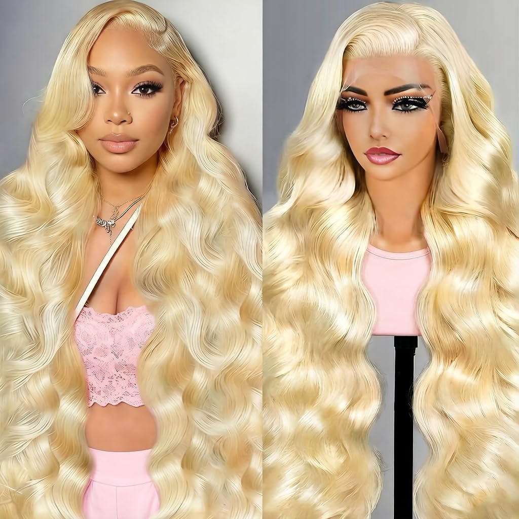 Baierte blonde wig 28 inch lace front for natural parting and versatility.