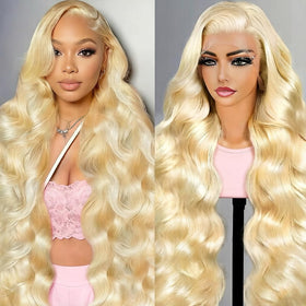 Baierte blonde wig 28 inch lace front for natural parting and versatility.