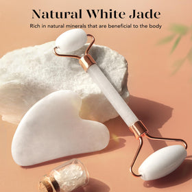 BAIMEI IcyMe Gua Sha close-up highlighting contouring and lift potential.