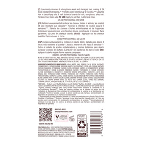 Bain de Terre Botanical Shine image highlights luminous, less frizzy hair with regular use.