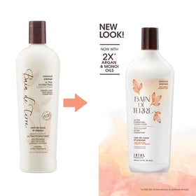 Bain de Terre Coconut Papaya conditioner label close-up showing paraben-free formula