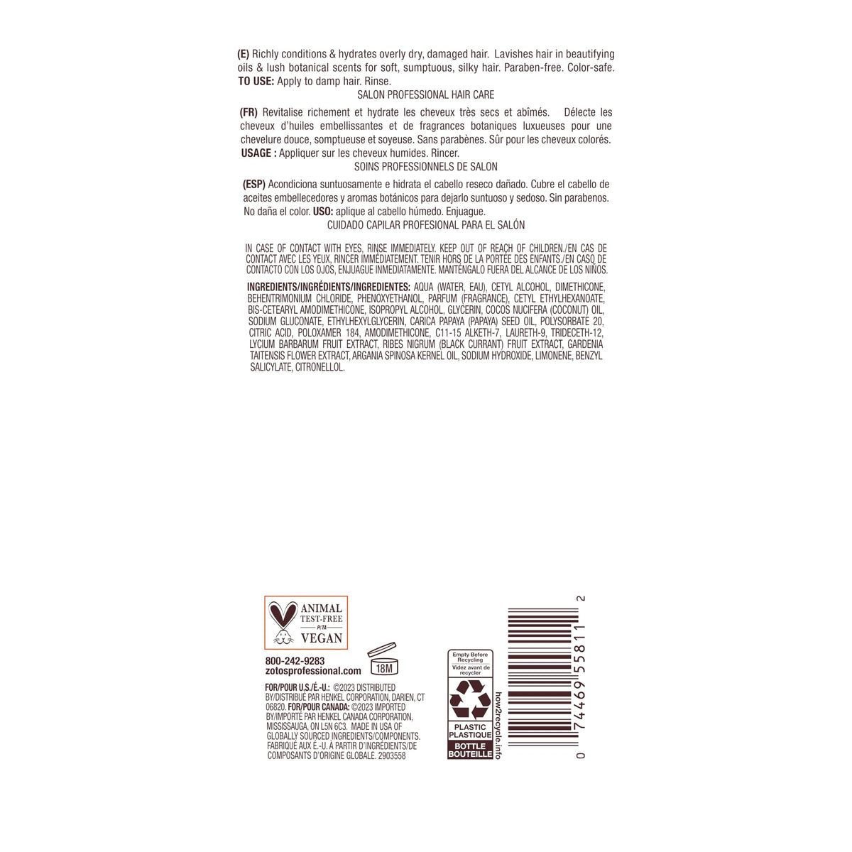 Bain de Terre vegan paraben-free conditioner suitable for dry hair routines