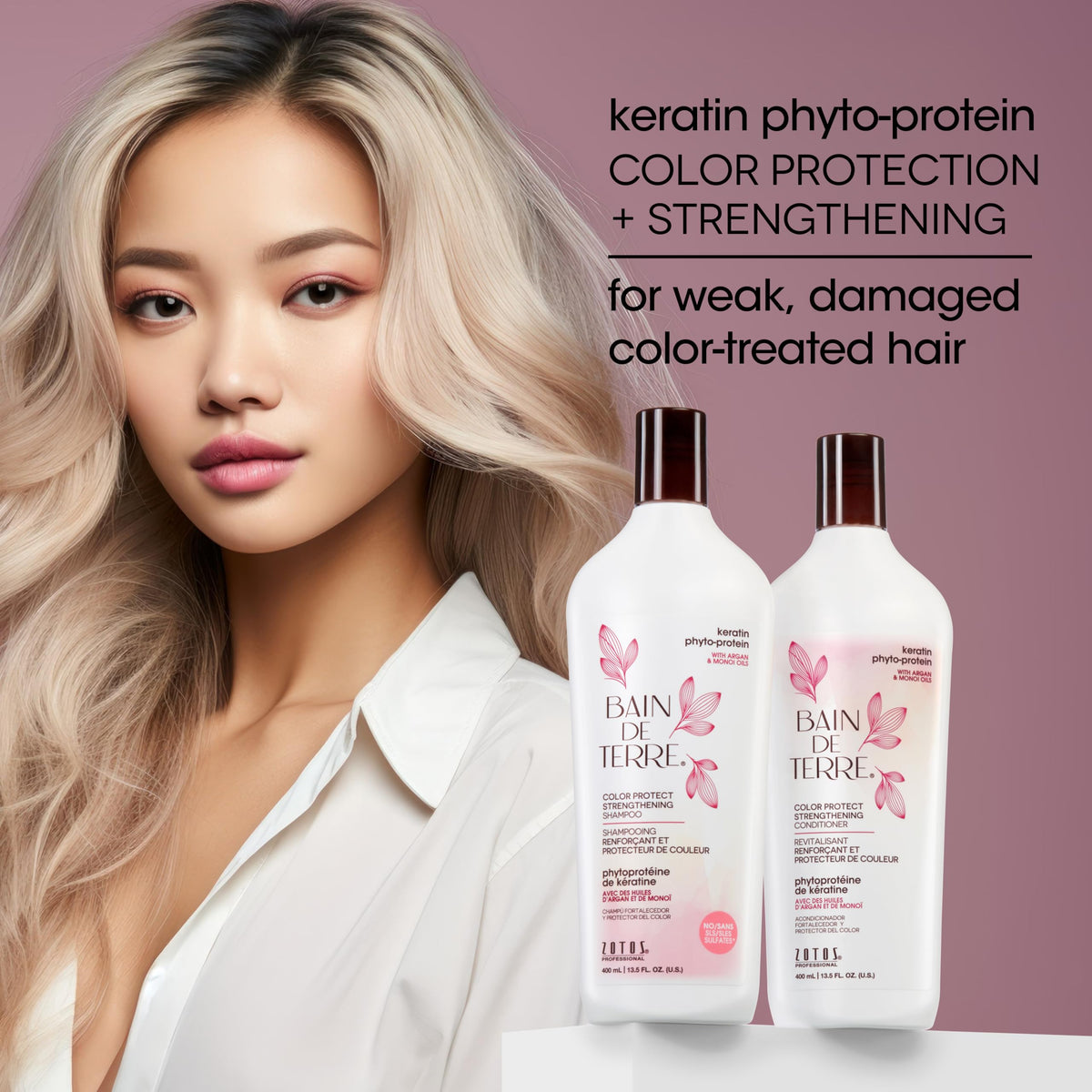 Bain de Terre Color Protect Shampoo cap focuses on gentle daily cleansing.
