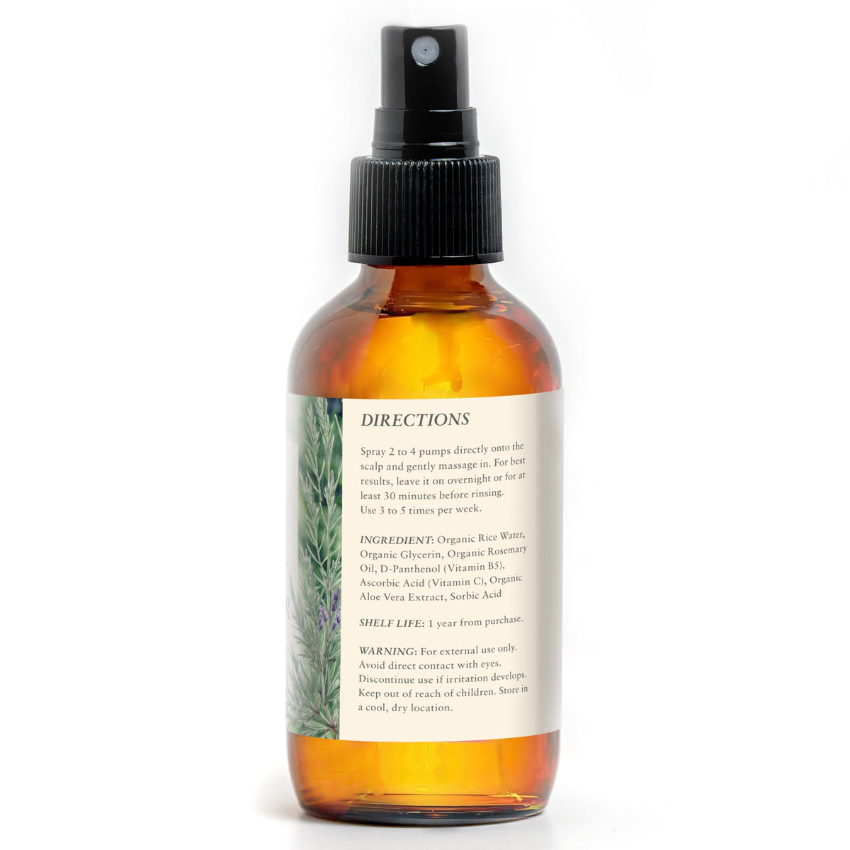 Baja Basics spray on scalp for daily hydration and potential strengthening.