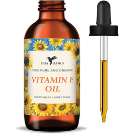 Baja Basics Vitamin E Oil bottle pour delivers quick, non-greasy hydration to skin