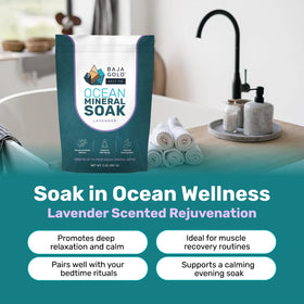 Baja Gold Ocean Mineral Soak resealable bag ready for storage