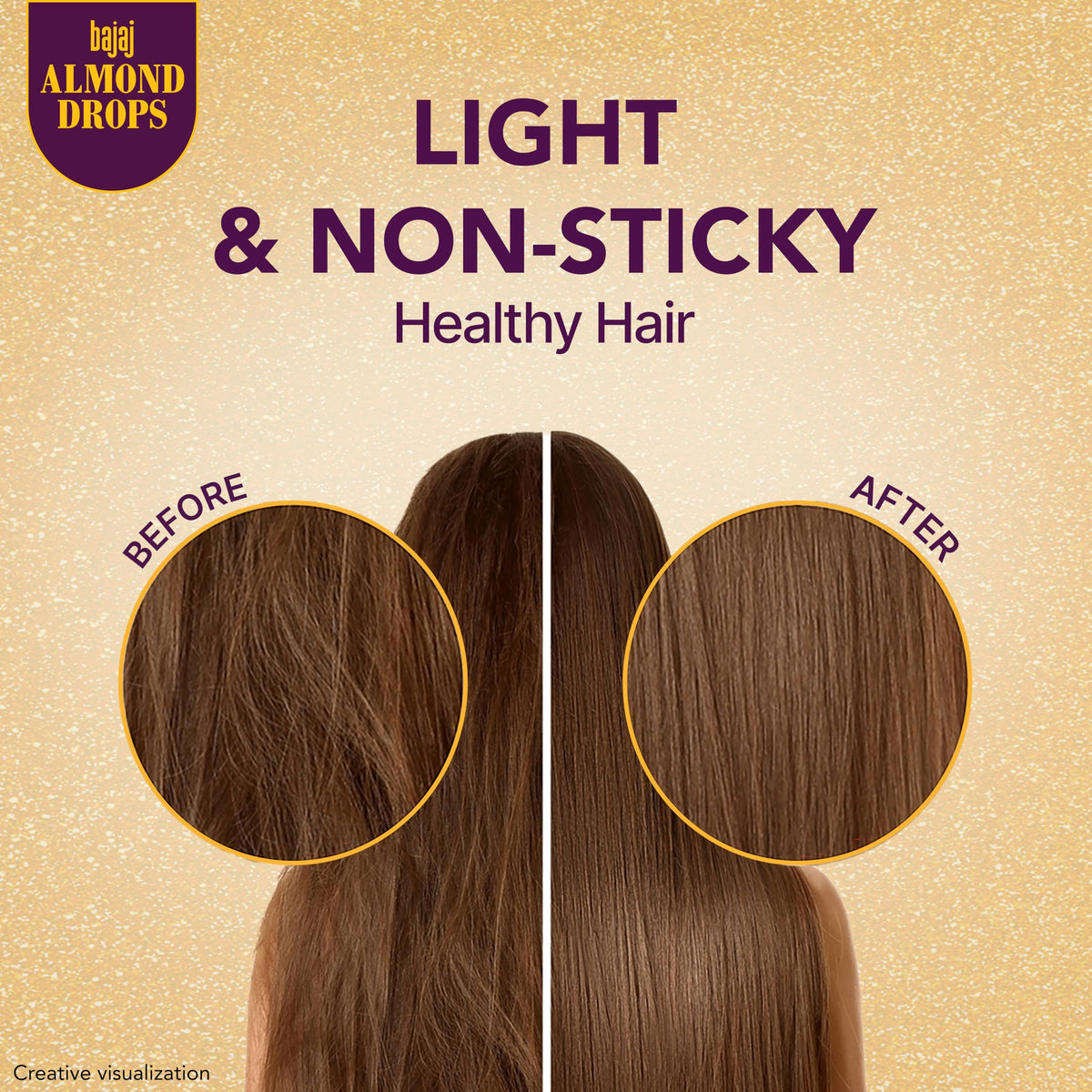 Bajaj Almond Drops scalp nourishment supports healthier hair from root to tip.