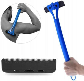 baKblade 1.0 wet-dry shave design for versatile grooming in shower or on dry skin.