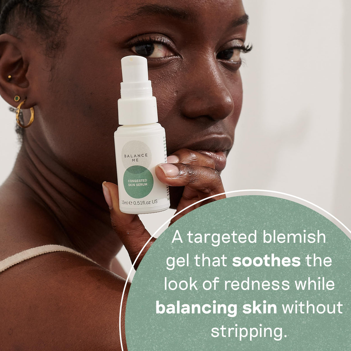 Balance Me may chang oil action demonstrating oil control and pore minimization