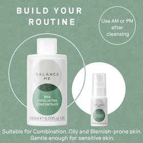 Balance Me rice bran oil close-up showing nourishing skin conditioning
