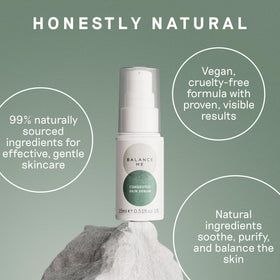 Balance Me skin nourishing close-up illustrating non-drying formula benefits