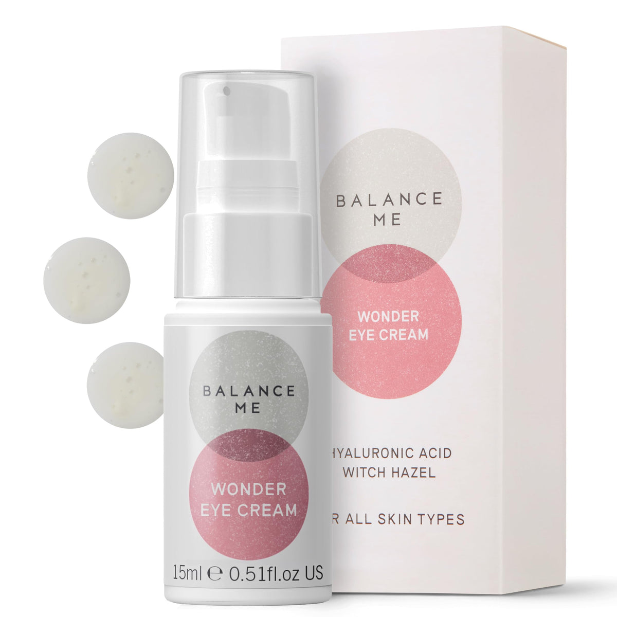 Balance Me Wonder Eye Cream front bottle for daily eye care