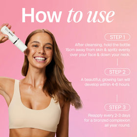 Bali Body no-transfer finish demonstrated after light application for pillow-proof mornings.