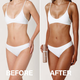 Creamy formula with coconut oil and aloe vera hydrates the skin