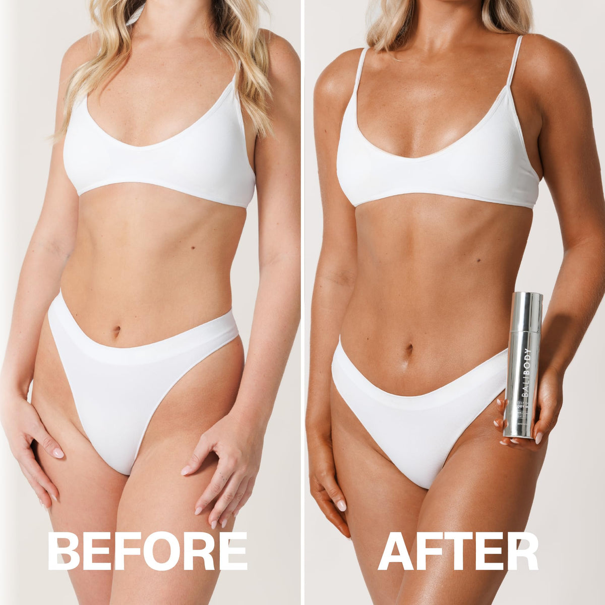 Bali Body Self Tan close-up highlighting natural DHA and dye-free ingredients.
