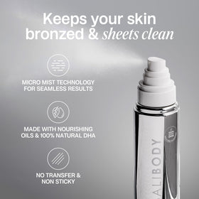 Bali Body Self Tan luxe mitt aids smooth, even blending.
