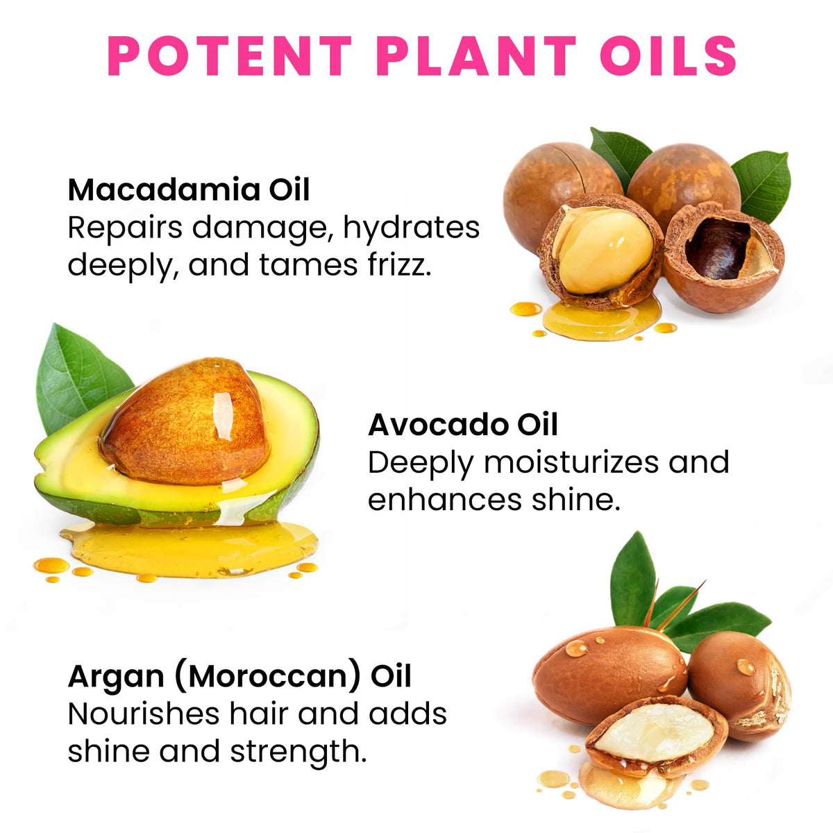 Bali Secret bottle label highlights argan oil benefits.