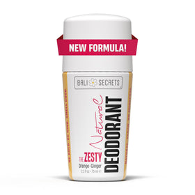 Bali Secrets The New Formula deodorant bottle offers daily protection