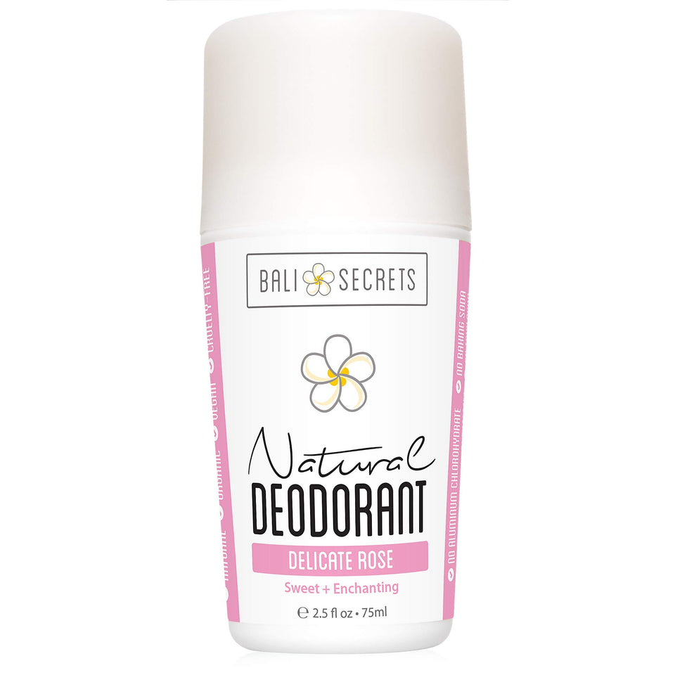 Bali Secrets The Rosey deodorant roller with premium rose fragrance for daily freshness