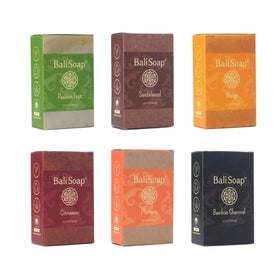 Bali Soap cold-process-method preserves glycerin for a humectant-rich experience.