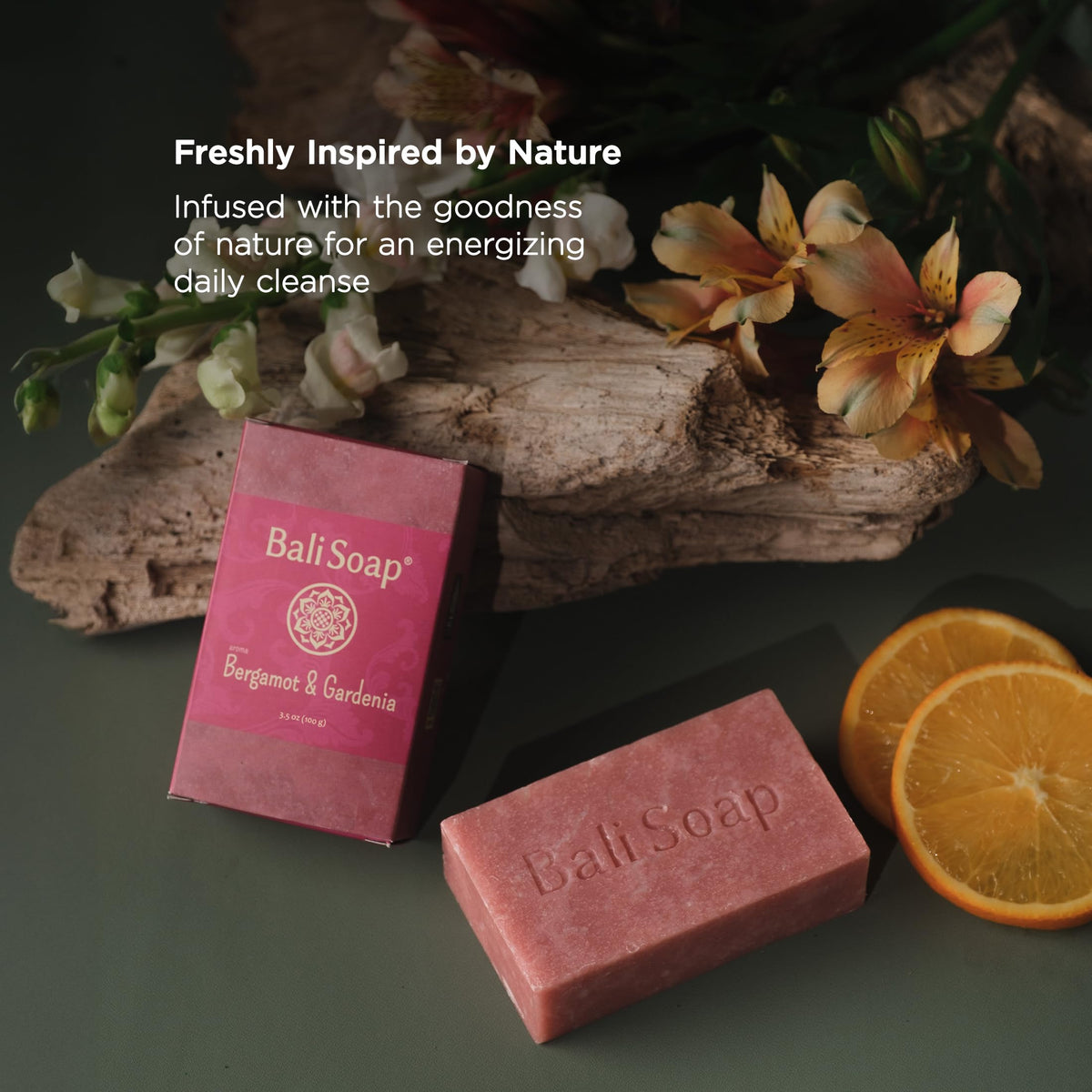 Bali Soap natural-ingredients-pack showcases plant oils for gentle skin care.