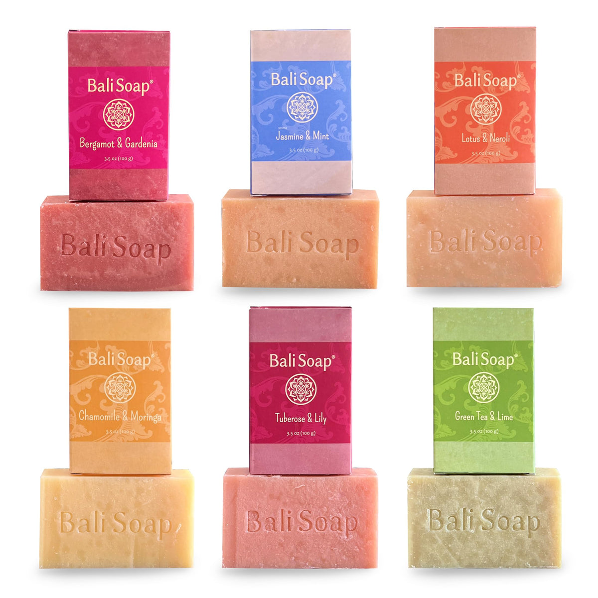 Bali Soap rose-scent-bar delivers soothing aromatherapy and daily cleansing.