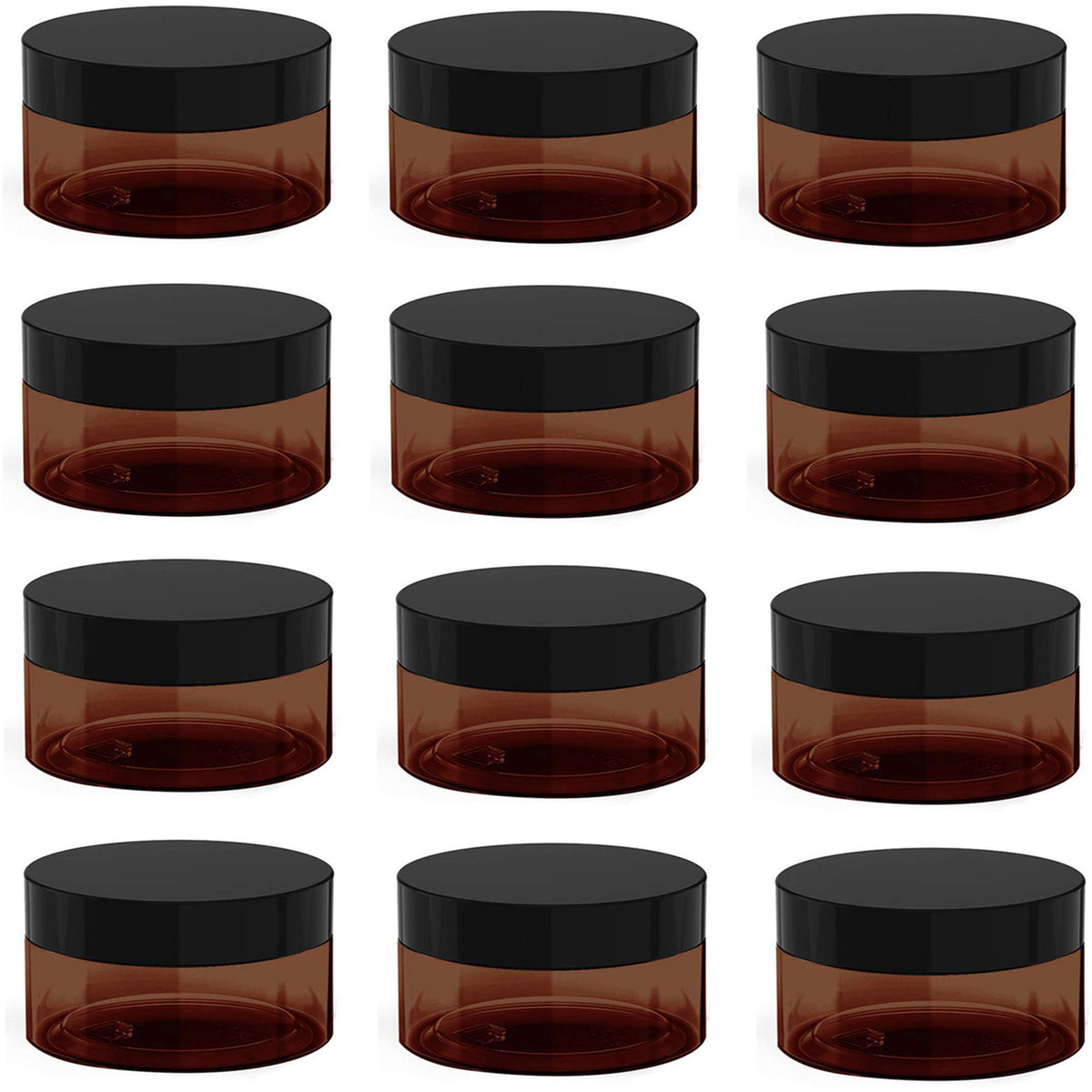 BallHull amber 4oz jar with lid showing secure storage for creams and travel-ready packaging