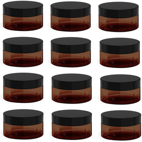BallHull amber 4oz jar with lid showing secure storage for creams and travel-ready packaging