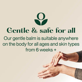 Organic ingredients label highlights natural formulation of Balmonds Skin Salvation.