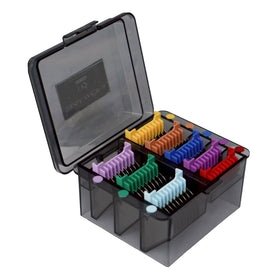 BALMONI 5-in-1 guide comb assembly enables precise pet trims with Wahl blades.