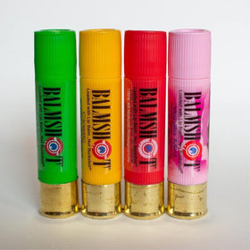 Balmshot outdoor adventure lip care in a gift-ready package.
