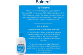 Balneol Hygienic Cleansing Lotion 3-oz packaging highlights travel-ready size for on-the-go hygiene.