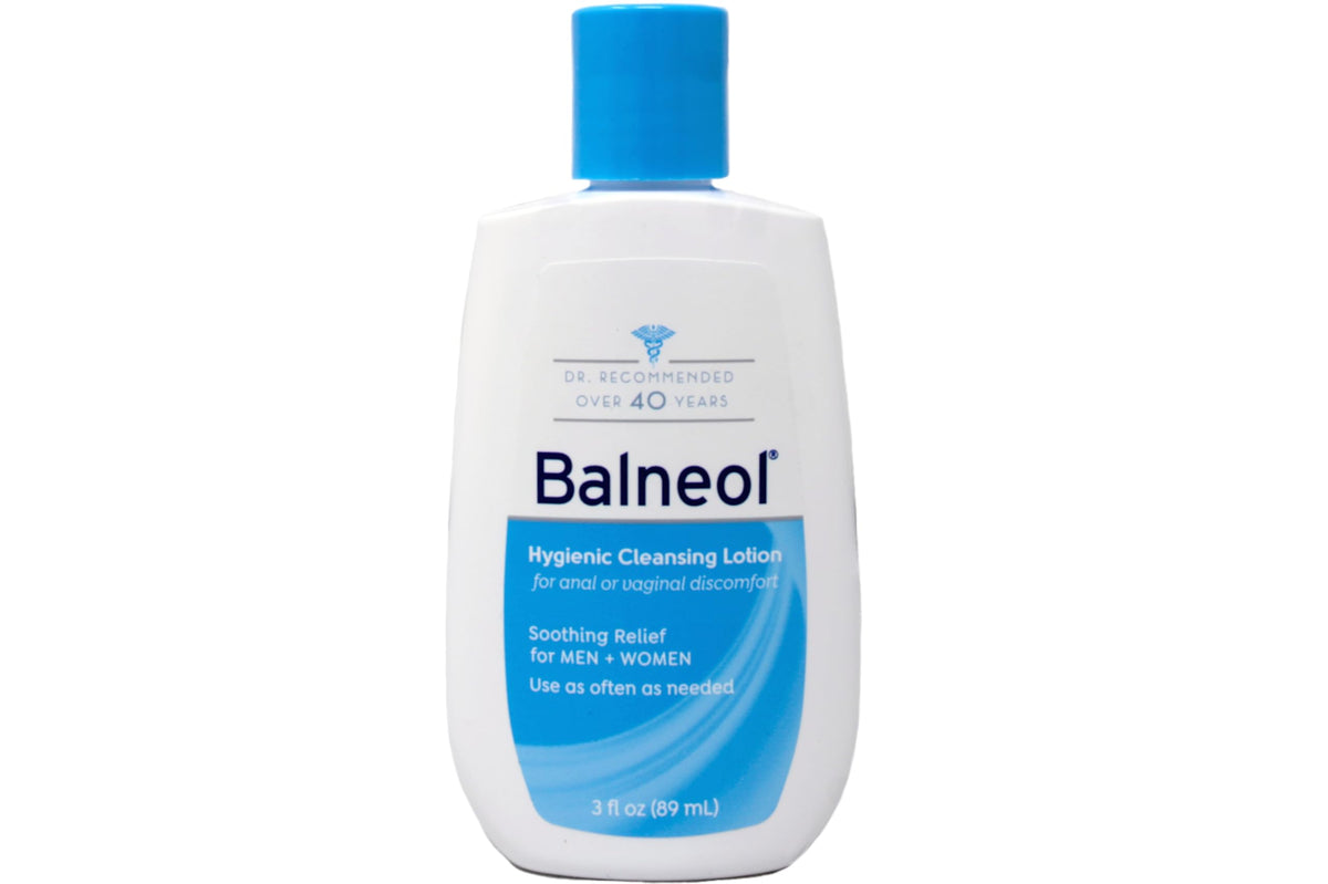 Balneol Hygienic Cleansing Lotion bottle front for convenient, gentle cleansing on the go.