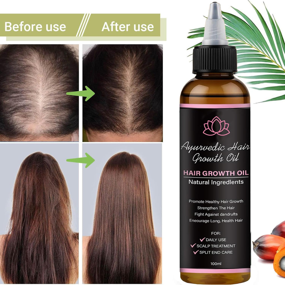 BALPPRD Lifewitqueenp cold-pressed oils blend supporting smoother hair.