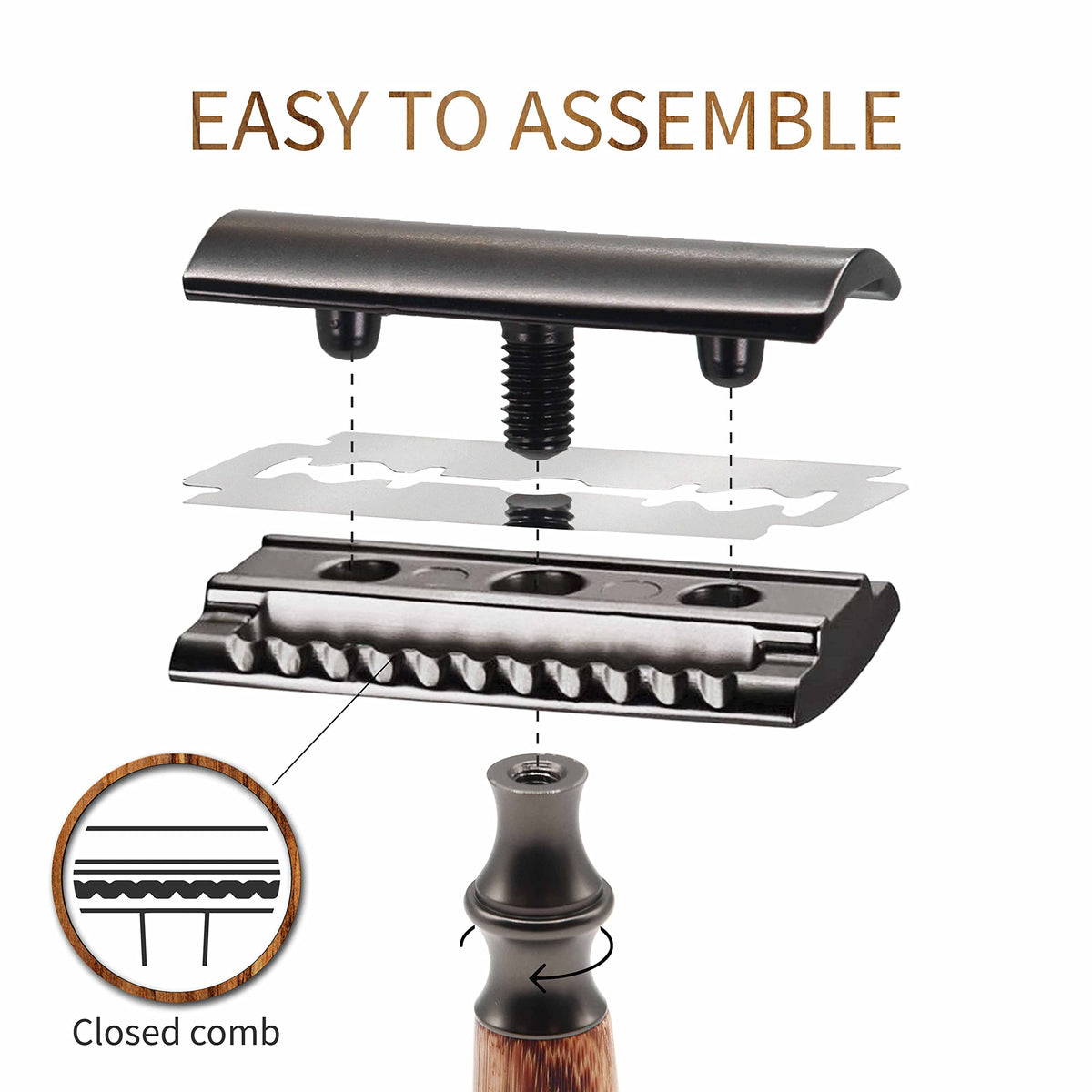 Bambaw blade replacement-ready razor for easy, economical grooming
