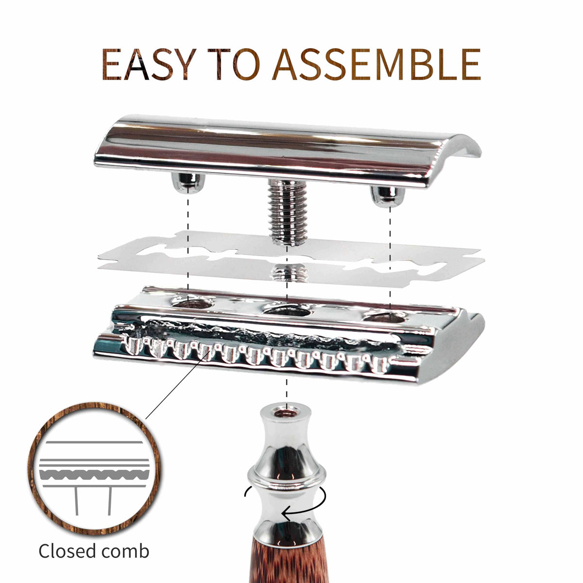 Bambaw razor blade replacement system enabling eco-friendly long use