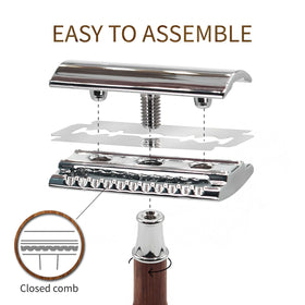 Bambaw razor stainless steel head and parts highlighting durability for long-lasting use