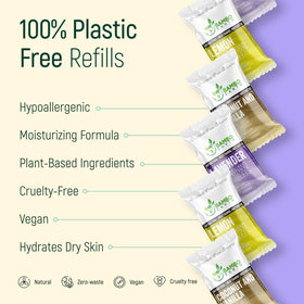 BAMBOEARTH plastic-free packaging with paper tabs for sustainable homes.