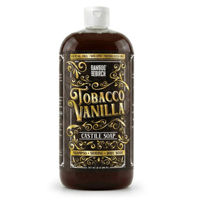 Bamboo and Birch Pure Castile Soap Liquid bottle pour for versatile cleansing