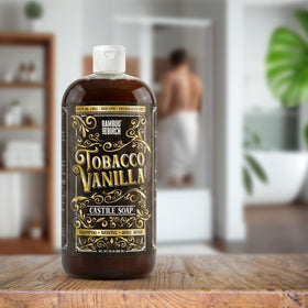 Bamboo and Birch Pure Castile Soap Liquid eco bottle highlights recyclable packaging